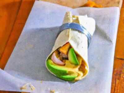 Healthy and Delicious Lunch: Avocado Hummus Wrap Recipe