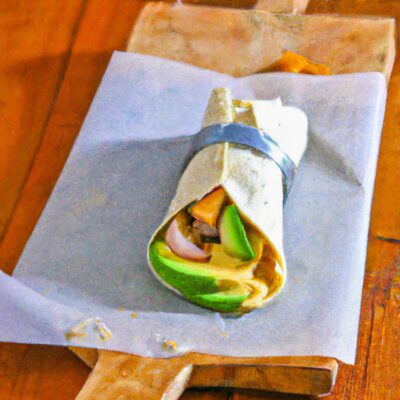 Healthy and Delicious Lunch: Avocado Hummus Wrap Recipe