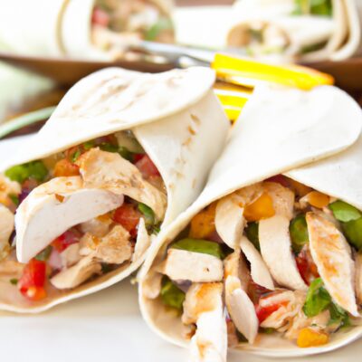 Quick and Easy Chicken Fajita Salad Wraps for a Perfect Lunch