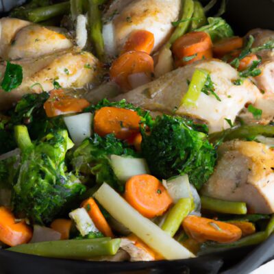 Satisfying and Savory: One-Pan Chicken and Veggie Dinner