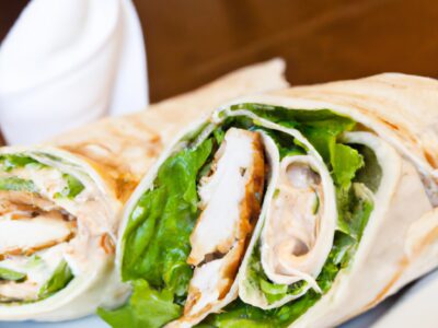 Crispy Chicken Caesar Salad Wrap: The Perfect Lunchtime Fuel