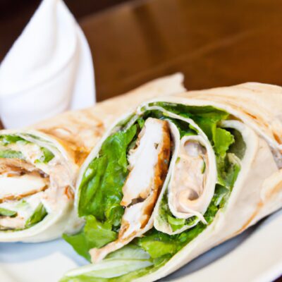 Crispy Chicken Caesar Salad Wrap: The Perfect Lunchtime Fuel