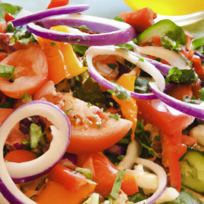 Fresh and Filling: Try This Colorful Mediterranean Salad Recipe Today!