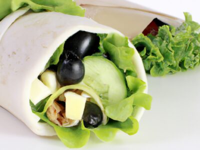 Ditch the Brown Bag: Try This Delicious Greek Salad Wrap for Lunch!