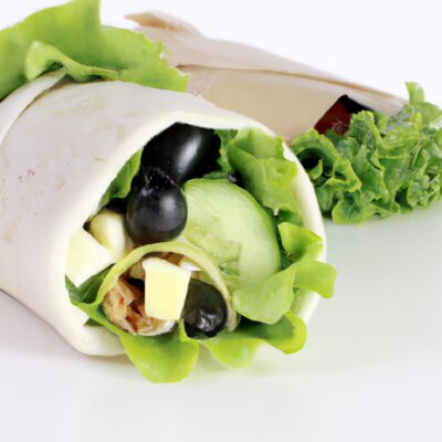 Ditch the Brown Bag: Try This Delicious Greek Salad Wrap for Lunch!