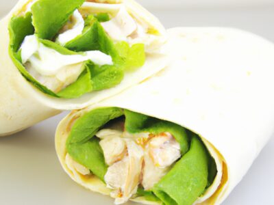 Quick and Easy Chicken Caesar Salad Wrap – Perfect for a Healthy Lunch!