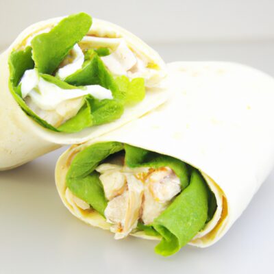 Quick and Easy Chicken Caesar Salad Wrap – Perfect for a Healthy Lunch!