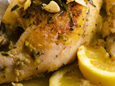 Easy and Delicious Lemon Garlic Roasted Chicken for Dinner Tonight!