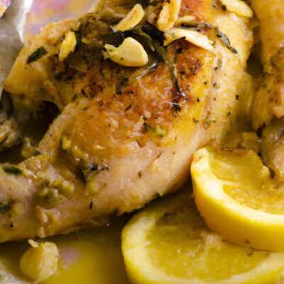 Easy and Delicious Lemon Garlic Roasted Chicken for Dinner Tonight!