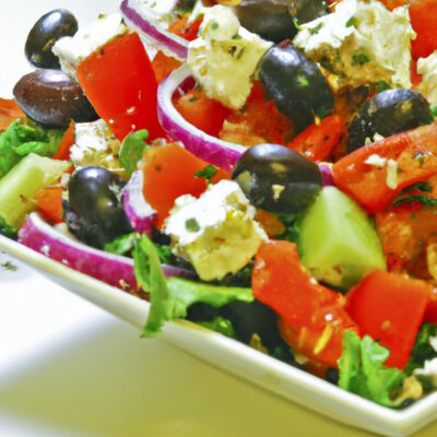 Fresh and Flavorful: Deliciously Simple Mediterranean Salad Recipe