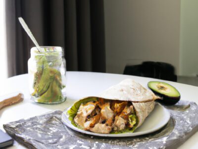Tasty and Simple Lunch Recipe: Avocado and Chicken Wrap