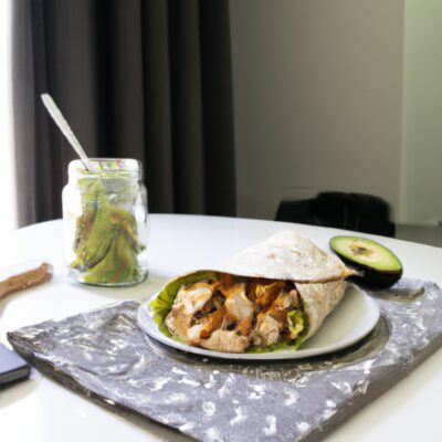 Tasty and Simple Lunch Recipe: Avocado and Chicken Wrap