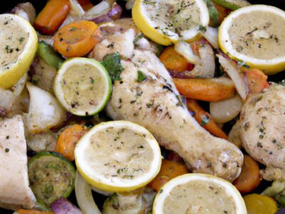 Delicious and Nutritious One-Pan Lemon Herb Chicken and Vegetables Recipe