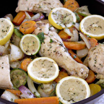 Delicious and Nutritious One-Pan Lemon Herb Chicken and Vegetables Recipe