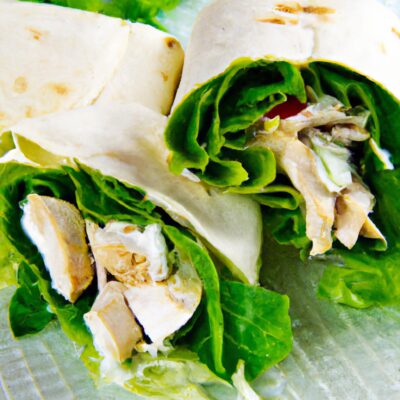 Try this delicious and easy-to-make Chicken Caesar Wrap for your next lunch!