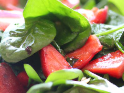 Fresh and Flavourful: A Mouthwatering Spinach and Strawberry Salad Recipe