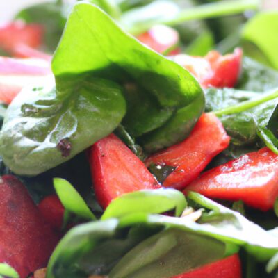 Fresh and Flavourful: A Mouthwatering Spinach and Strawberry Salad Recipe