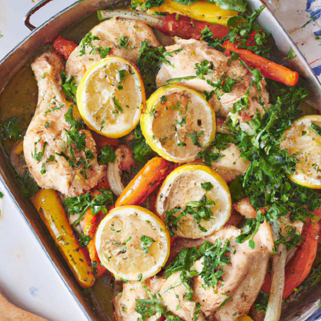 Delicious and Nutritious One-Pan Lemon Herb Chicken and Vegetables Recipe