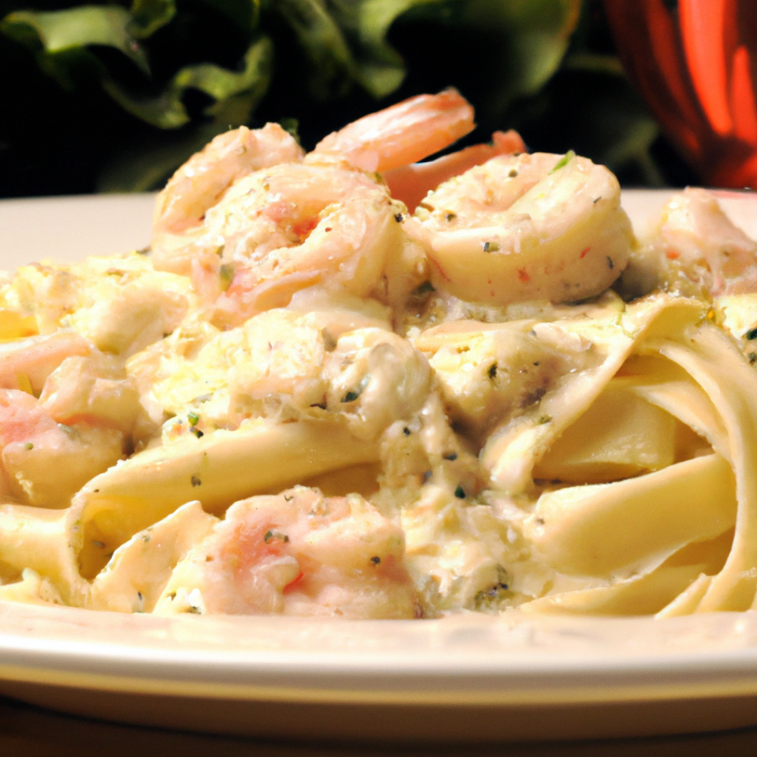 Creamy Garlic Shrimp Alfredo - A Delicious Dinner Recipe