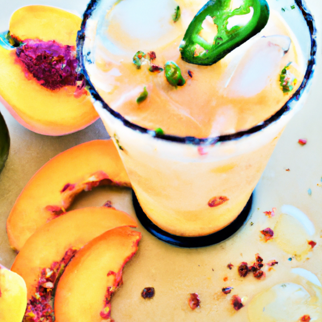 Spice Up Your Summer with this Refreshing Peach Jalapeño Margarita Recipe