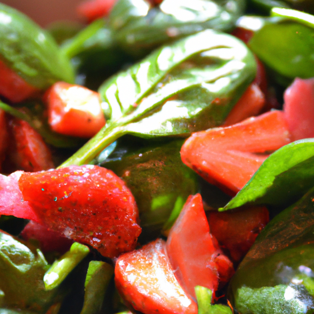 Fresh and Flavourful: A Mouthwatering Spinach and Strawberry Salad Recipe