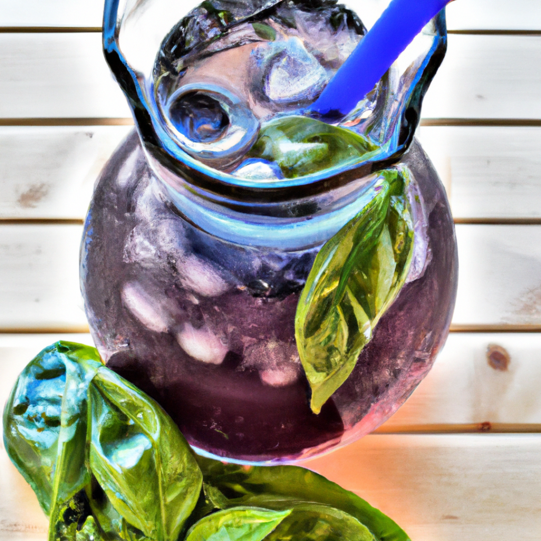 Get Your Daily Dose of Antioxidants with this Refreshing Blueberry Basil Lemonade Recipe