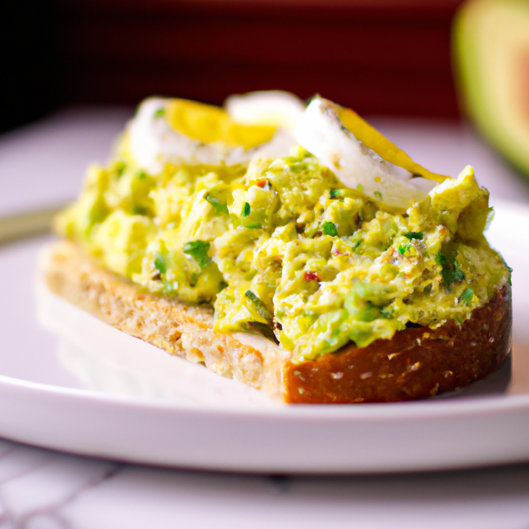 Delicious and Healthy Avocado Egg Salad Sandwich Recipe for Lunch