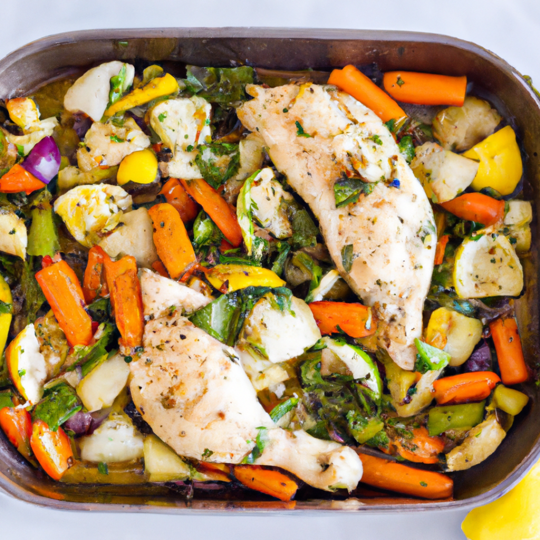 Deliciously Simple One-Pan Lemon Herb Chicken with Roasted Vegetables