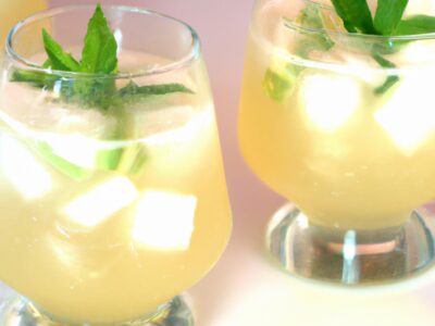 Refreshingly Delicious: Sparkling Melon Mint Lemonade Recipe