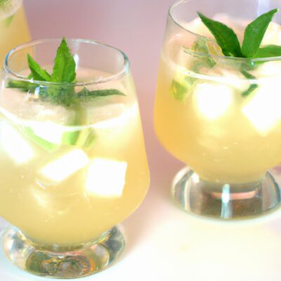 Refreshingly Delicious: Sparkling Melon Mint Lemonade Recipe