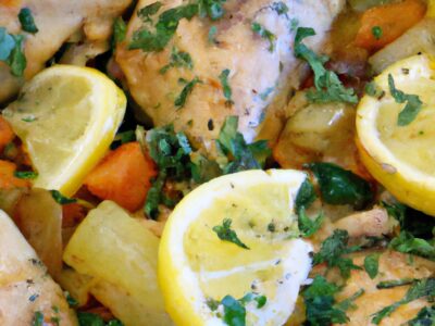 Simple and Delicious: One-Pan Lemon Herb Chicken and Veggie Bake