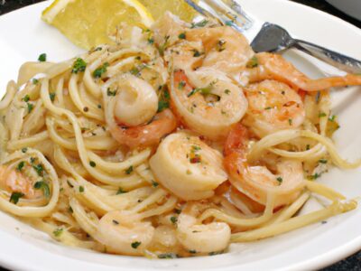 Quick and Easy Garlic Butter Shrimp Linguine Recipe