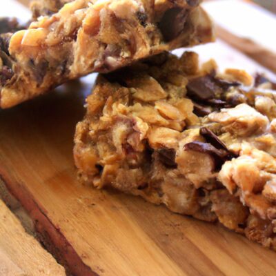 Satisfy your cravings with this delicious Nutty Chocolate Chip Granola Bar recipe!