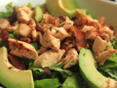 Chicken and Avocado Salad: A Fresh and Flavorful Lunch Option