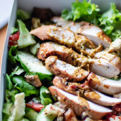 Upgrade Your Lunch Game with this Hearty and Healthy Grilled Chicken Salad Recipe