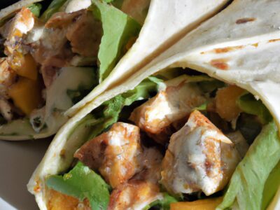 Quick and Delicious Lunch: Mediterranean Chicken Wrap Recipe