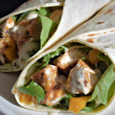 Quick and Delicious Lunch: Mediterranean Chicken Wrap Recipe