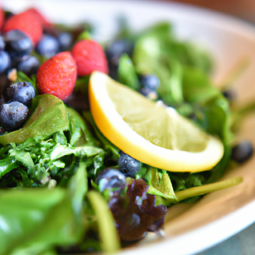 The Ultimate Summer Salad: Fresh Greens and Berries with Lemon Vinaigrette