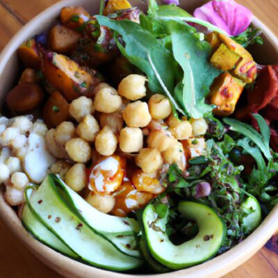 Healthy and Delicious Mediterranean Buddha Bowl Recipe for Lunch