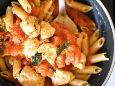 Quick and Easy One-Pot Tomato Basil Chicken Pasta Recipe