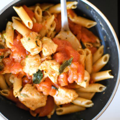 Quick and Easy One-Pot Tomato Basil Chicken Pasta Recipe