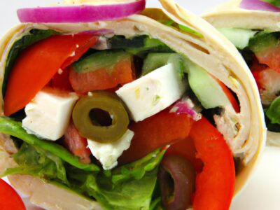 Quick and Easy Greek Salad Wrap – Perfect for a Healthy Lunch!