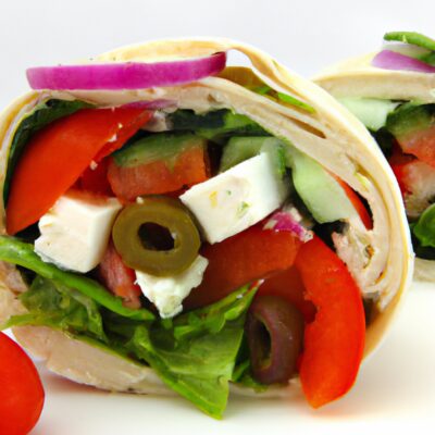 Quick and Easy Greek Salad Wrap – Perfect for a Healthy Lunch!