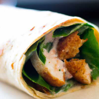 Crispy Chicken Caesar Wrap: A Quick and Easy Lunch Recipe