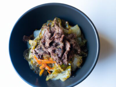 Quick and easy Korean-inspired beef bowl for a satisfying lunch