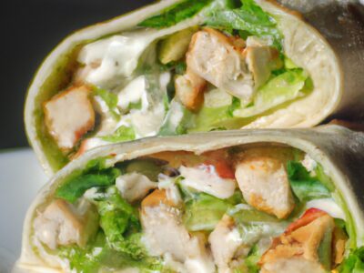 Quick and Easy Grilled Chicken Caesar Salad Wrap: The Perfect Lunch Recipe