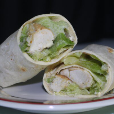 Quick and Easy Chicken Caesar Wrap Recipe for Lunch