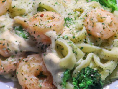 Satisfy Your Cravings with this Delicious Garlic Shrimp and Broccoli Alfredo Recipe