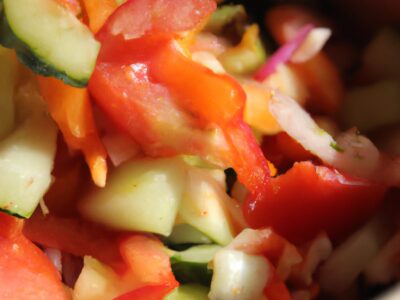 Chopped Vegetable Salad: A Delicious and Healthy Lunch Option