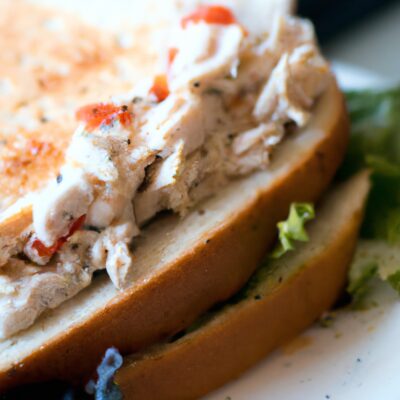 Quick and Easy Grilled Chicken Salad Sandwich